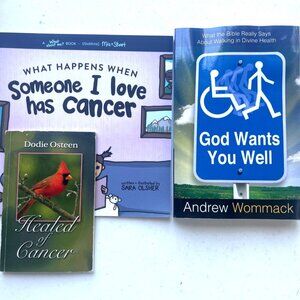 Book Set of 3  Healing Faith by Womack Osteen & Olsher Cancer